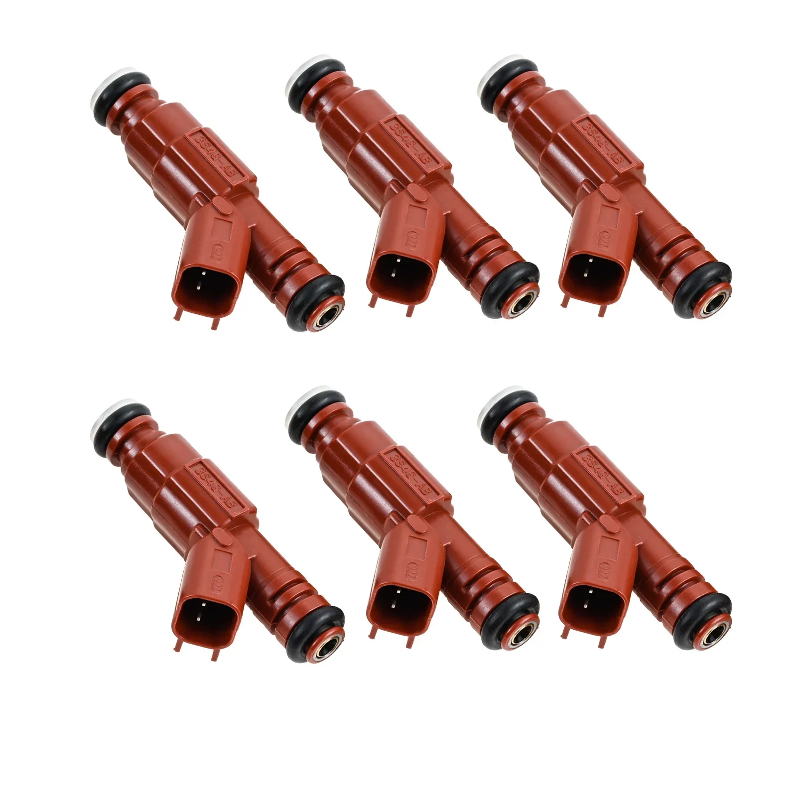 6pcs Fuel Injectors 63844 0280156161 for Ford Escape Mustang Windstar Jeep Grand Cherokee Wrangler Dodge Dakota Ram 1500 2500Van