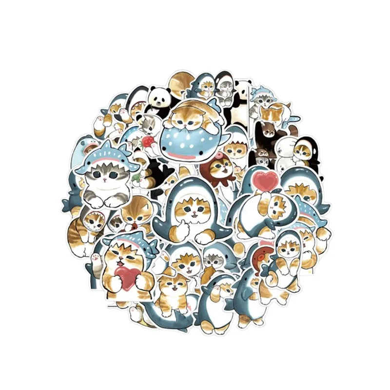 Mofusand Cute Stickers for  Fun Waterproof Vinyl Decals Personalized Stickers for Phone Case Laptop & Car Body Decoration view 6
