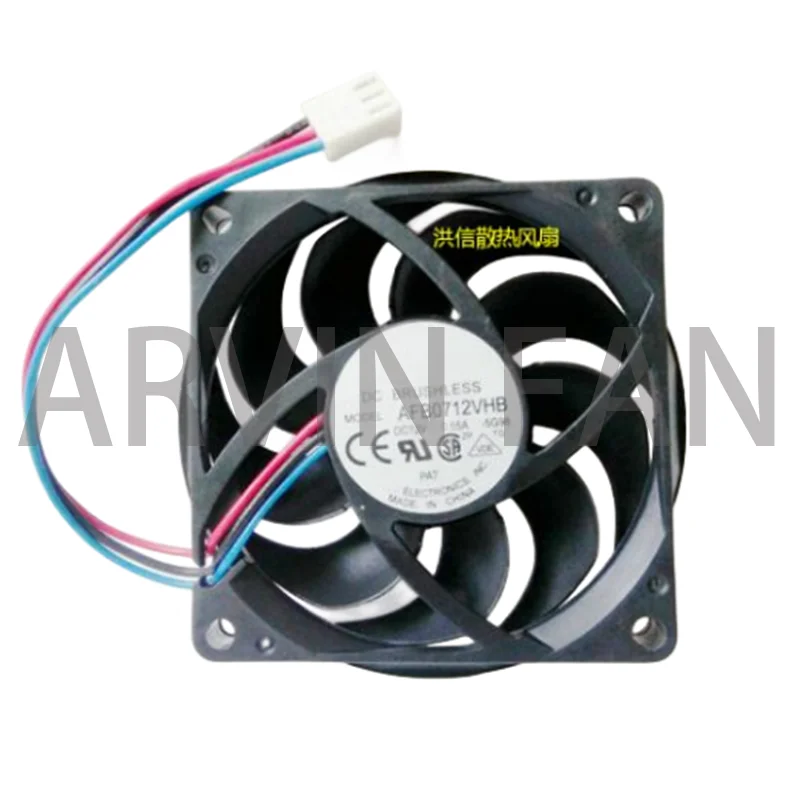 

Electronics AFB0712VHB 5G98 DC 12V 0.55A 70x70x15mm 3-Wire Server Cooling Fan