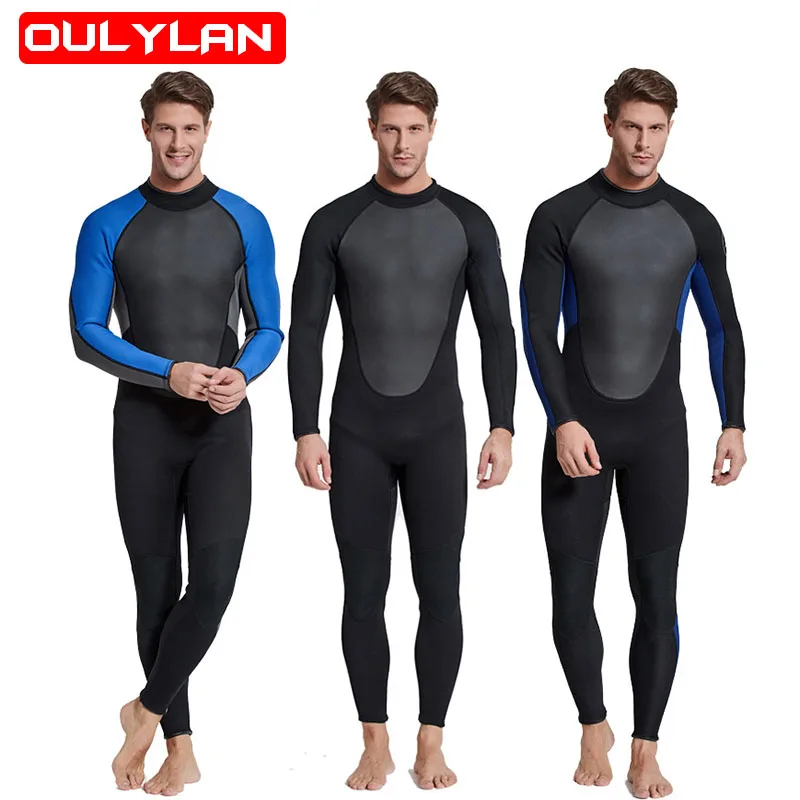 

Oulylan Neoprene 3mm Wetsuit Men Underwater Fishing Scuba Diving Spearfishing Swimming Kitesurf Surf Clothes Wet Suit Wakeboard