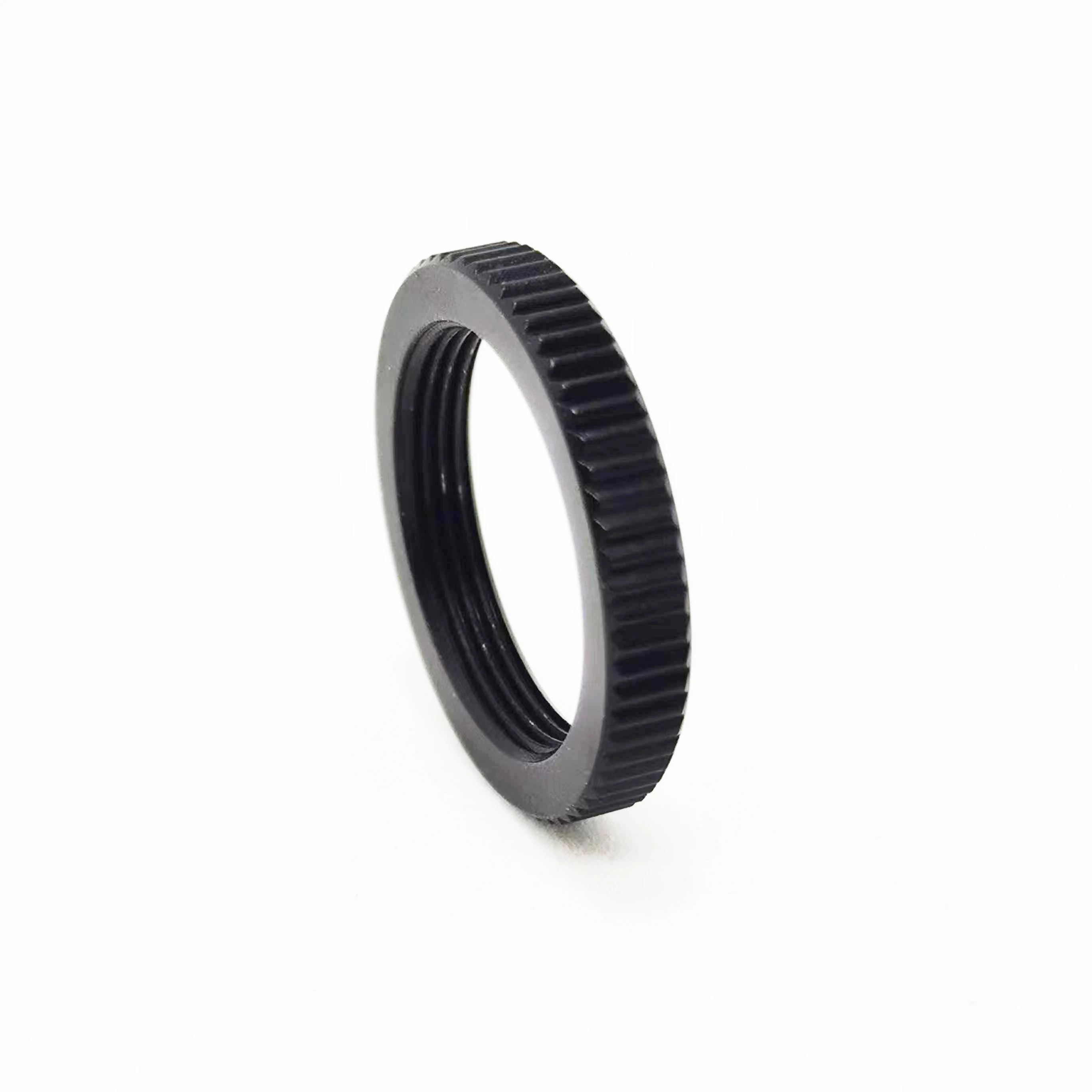 M12 Lens Locking Ring Metal Black