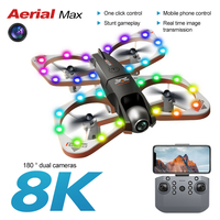 8k Professional HD Dual Camera Aerial Photography Colorful Lighting Remote Control Aircraft Quadcopter Toy vs MIJIA S3 Drone