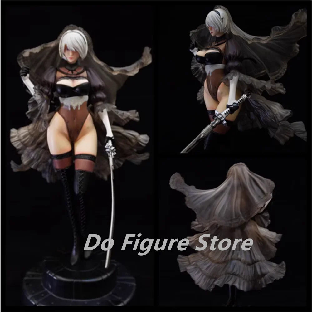 

Nier：Automata Mechanical Life No.2 Type B Yorha 2b Wedding Dress Figure Toys Collection Ornament Game Peripheral Birthday Gifts
