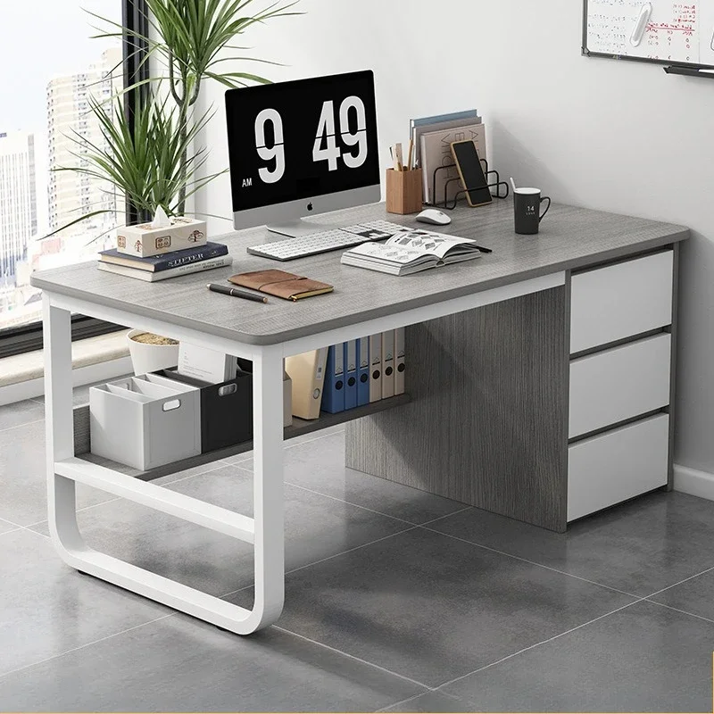 Multi-functional Computer desk with pumping office station Single work desk Home study desk