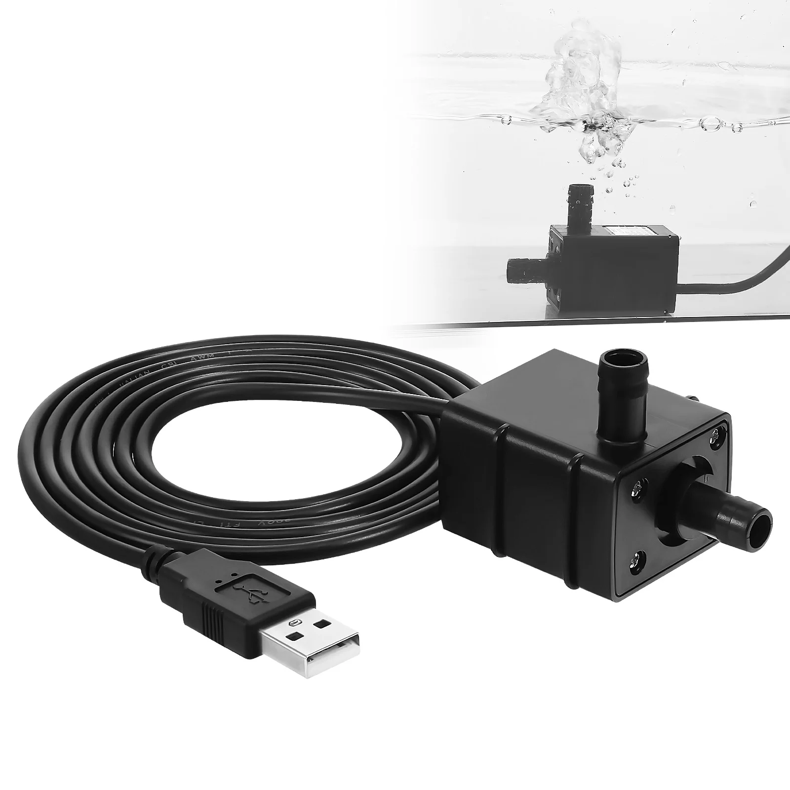 

Small Submersible Water Pump Compact Mini USB Pumps For Aquarium Fish Tank Cat Fountain Plastic Table Strong Suction Quiet