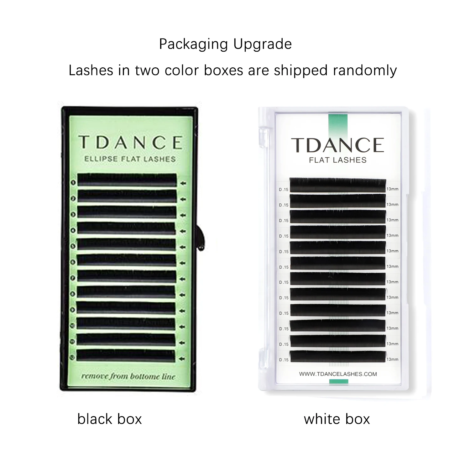 TDANCE Ellipse Flat Eyelash Extension Lashes 12 Rows 8-15mm 0.15/0.2 Individual Split Tips Matte Soft Faux Mink False Eyelashes