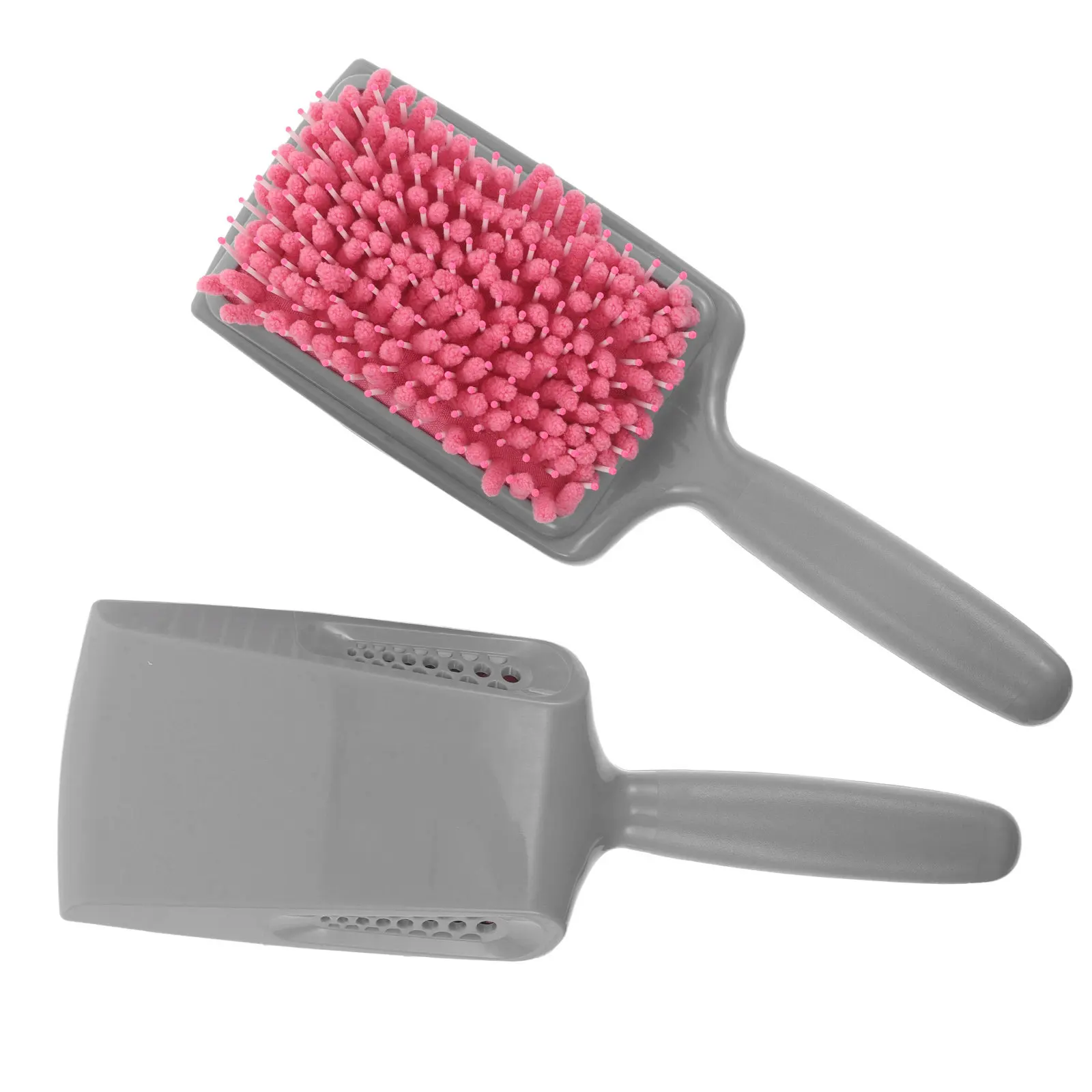 

Набор из 2-х быстросохнущих полотенец-щеток для волос: расческа-губка для распутывания и впитывания влаги, подходит для всех типов волос, портативный компактный дизайн