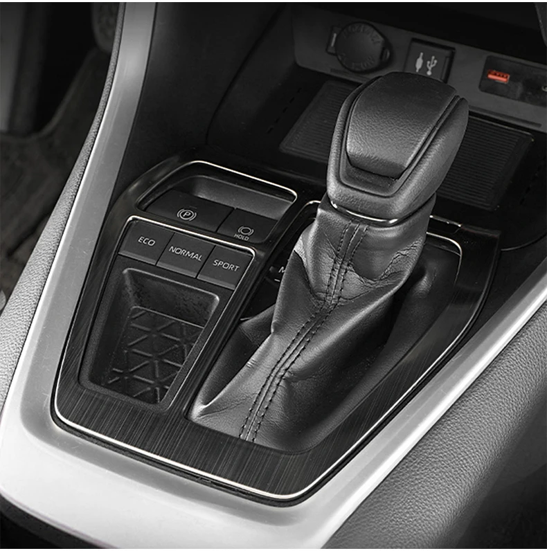 Für Toyota RAV4 XA50 2019 2020 2021 2022 2023 2024 2025 Hybrid Edelstahl Auto Schalthebelblende Rahmenverkleidung Abdeckung Aufkleber Zubehör – Detail 10