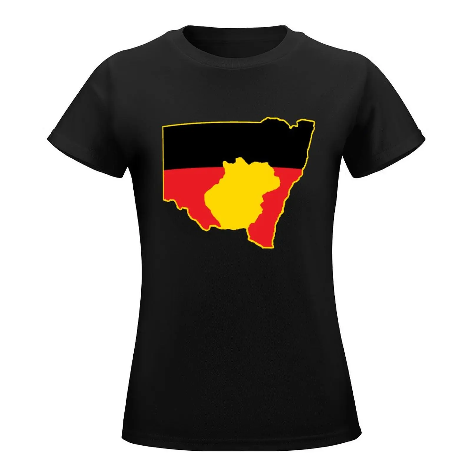 Wiradyuri Aboriginal flag T-Shirt summer tops vintage t-shirts for Women loose fit