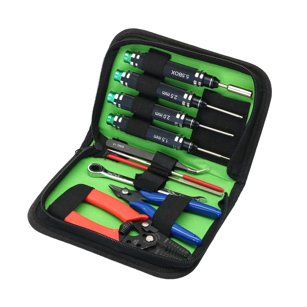 

Наборы радиоуправляемых инструментов 10 в 1, набор коробок, отвертки, плоскогубцы, шестигранная втулка, ручные инструменты для ремонта радиоуправляемого автомобиля, лодки, квадрокоптера, режима мультироторов