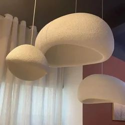 Nordic Wabi Sabi Pendant Lights Living Room Bedroom Chandeliers Lighting Home Decor Loft Lustre Salon Led Hanging Lamps Fixtures