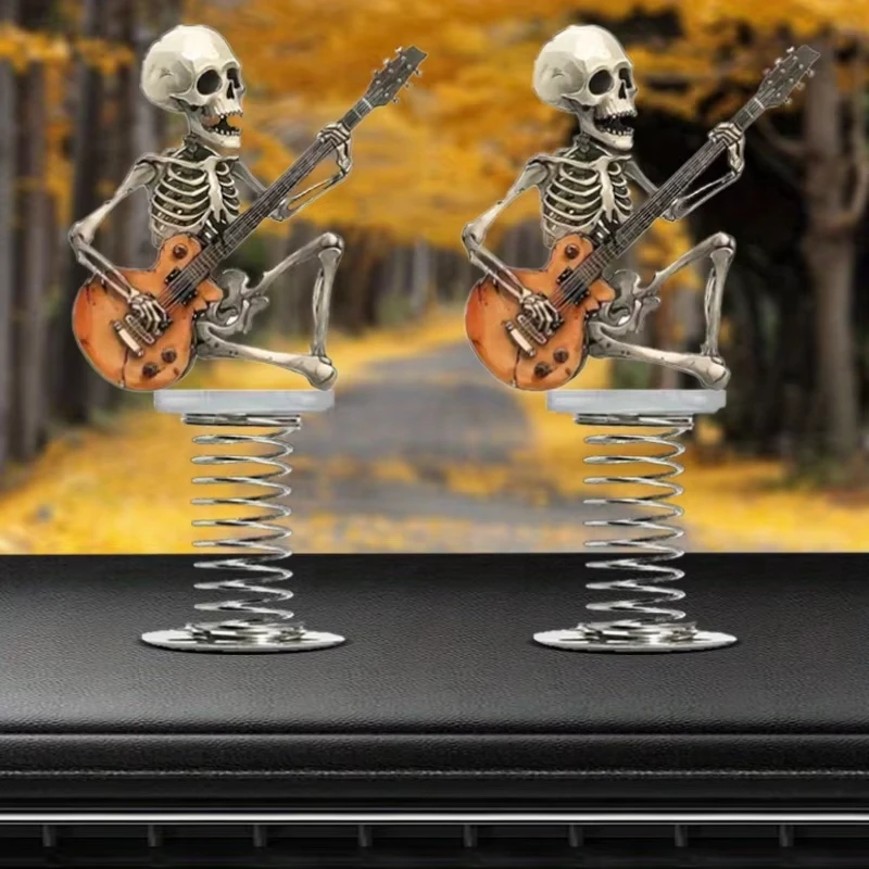 Skull Guitar Car Ornament 2