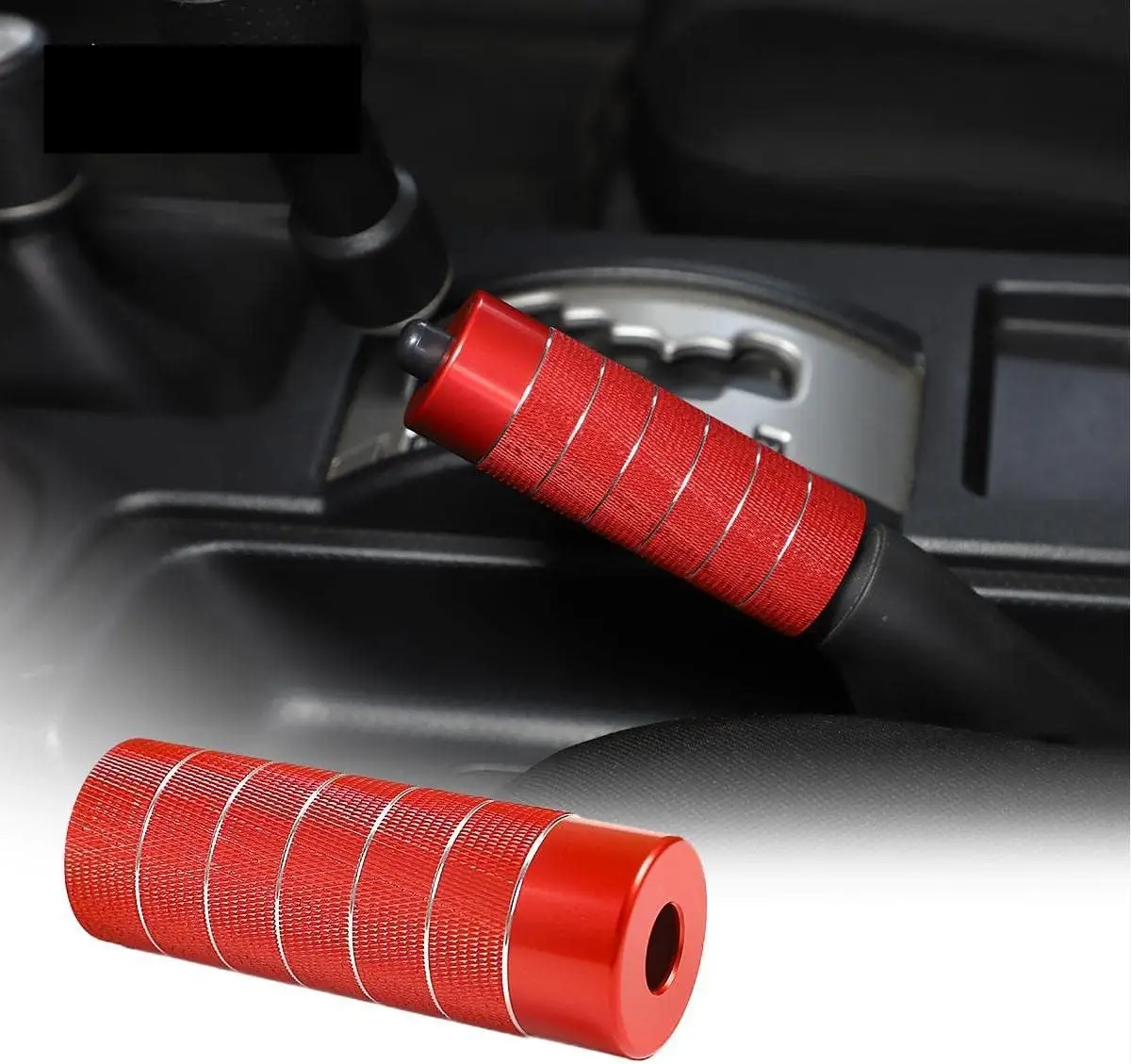 

For Toyota FJ Cruiser 2007-2021 Aluminum Car Handbrake Cover Trim Central Control Dedicated Side Brake Cover Lever Protective