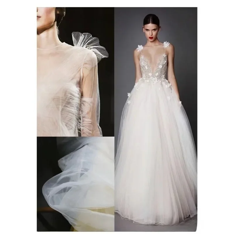 

Новое высокое качество, базовая высокая плотность, внутренняя подкладка, сетка, модная внешняя пряжа, платье ручной работы, аксессуары для украшения свадебного платья