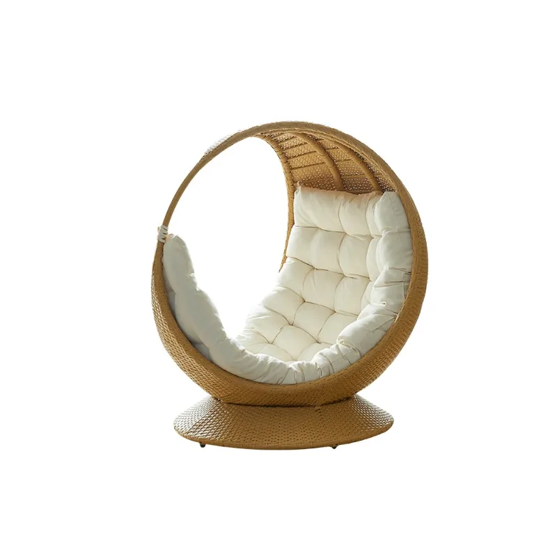 Outdoor rattan balcony leisure lounge chair courtyard outdoor swimming pool villa garden outdoor waterproof sun protection