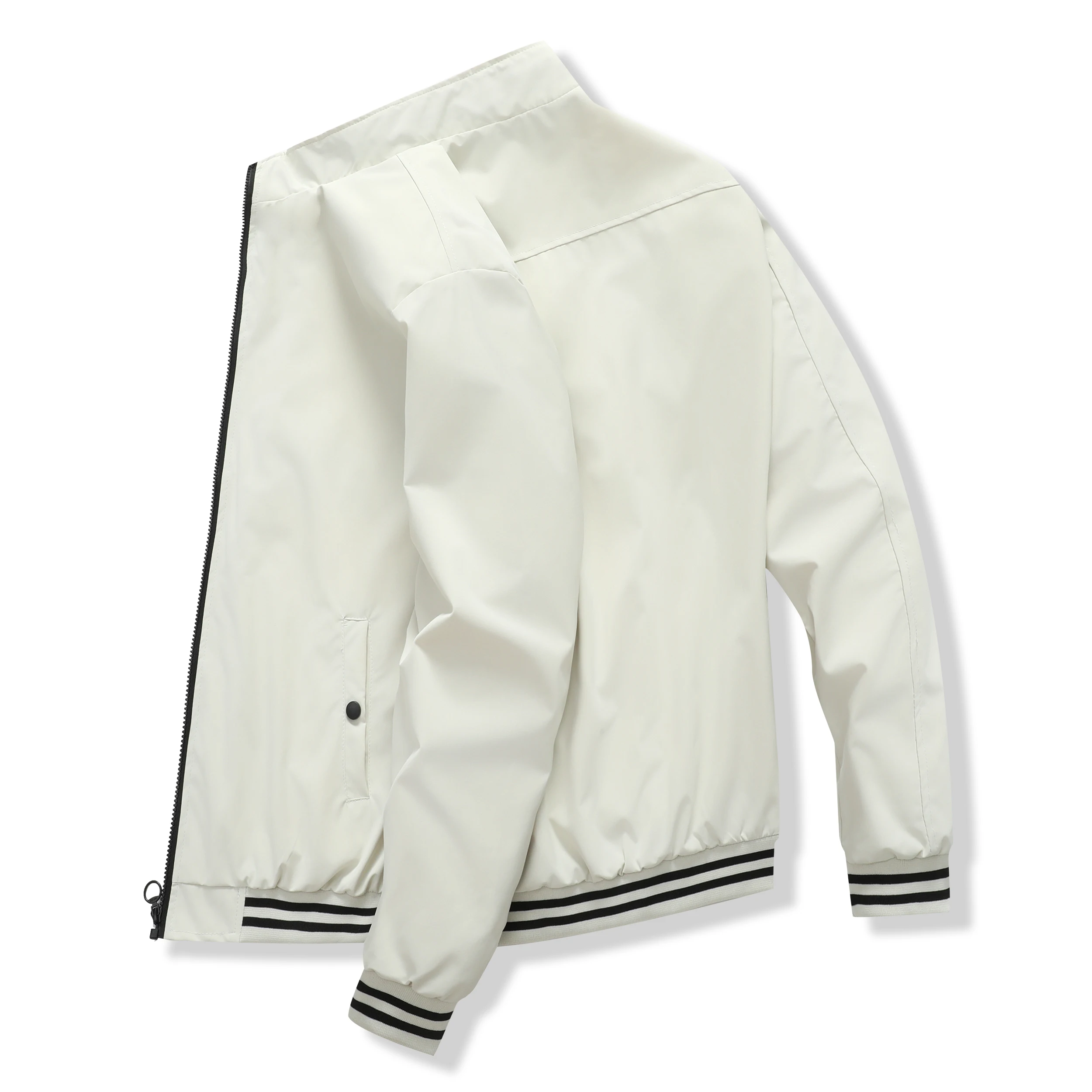 

Men Bomber Jacket Zip Up Windbreaker Lightweight Casual Coat Spring Fall Jackets with Pockets Autumn and winter couple jacket