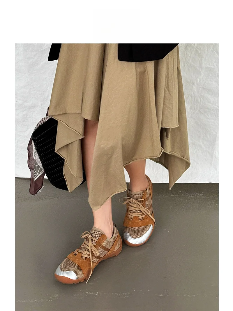 

Женские кроссовки SGIRL TWTW в стиле ретро, новая модель 2025 года, дышащие, повседневные, универсальные, для бега