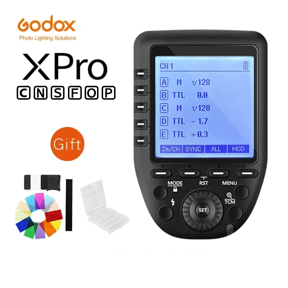 

Godox Xpro Trigger Xpro-C Xpro-N Xpro-S Xpro-F Xpro-O Xpro-P TTL Wireless Transmitter for Canon Nikon Sony Fuji Olympus Pentax