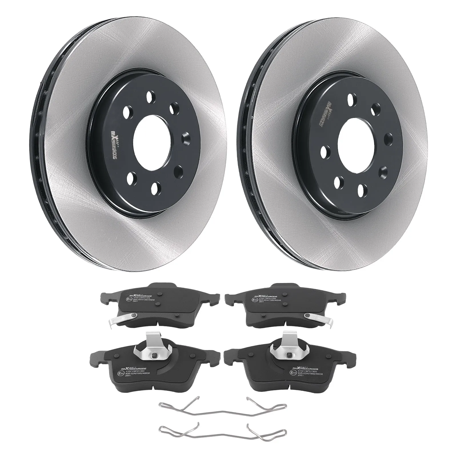 Front Brake Discs Pads Set for Vauxhall Astra TwinTop/Opel 2006-2010 93181113