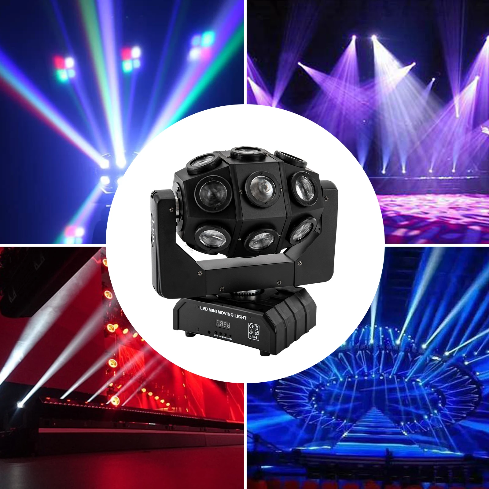Party Bühne Licht 180W Moving Head Licht Disco Effekt Scheinwerfer LED DJ Licht Für Bar Hochzeit