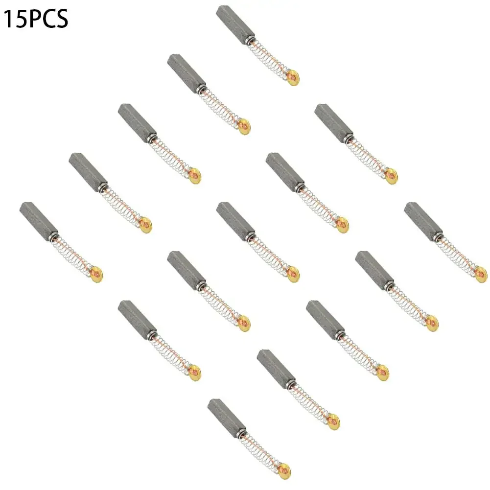 15pcs Electric Motor 20*5*5mm Carbon Brush Carbon Brush Miter Saws Power Tools Drill Vacuum Cleaners Angle Grinder Blowers
