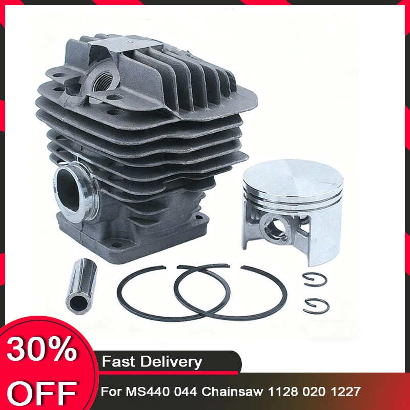 

50mm Cylinder Head Piston & Ring Kit For MS440 044 Chainsaw 1128 020 1227