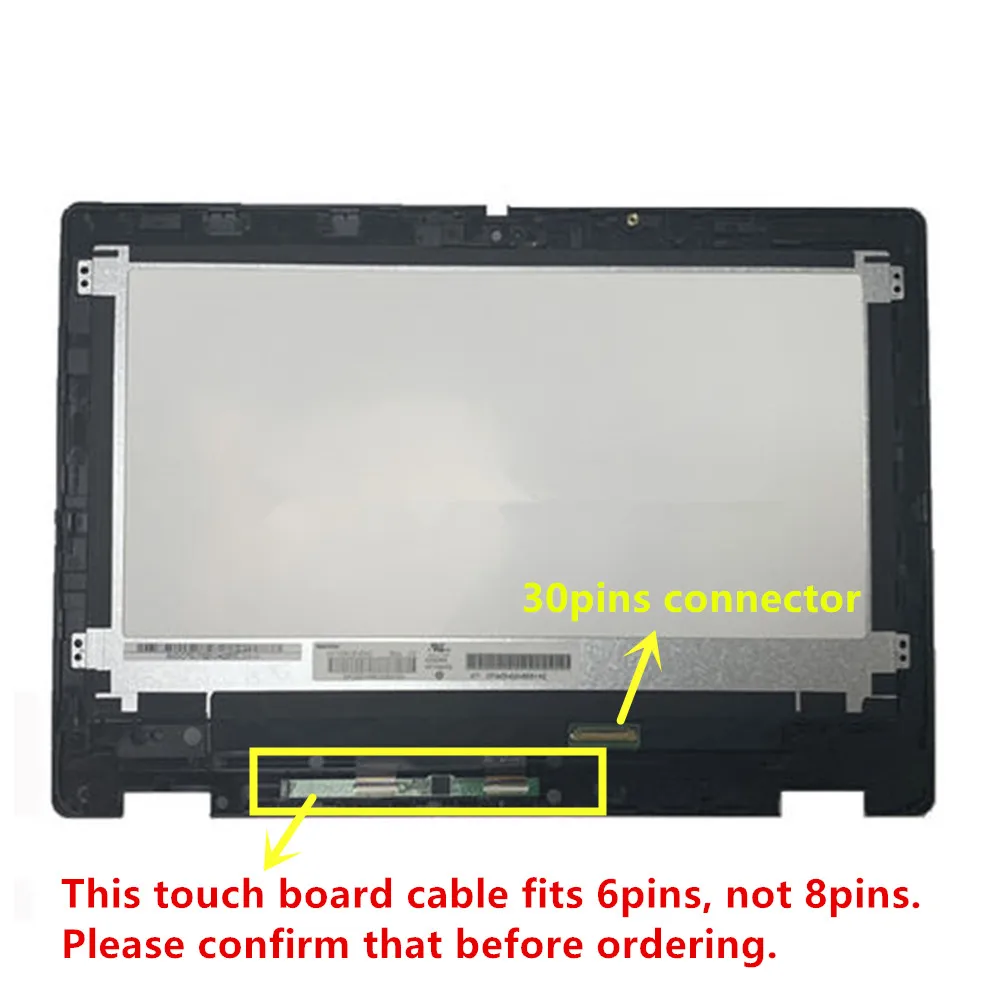 Imagem -02 - Lcd Touch Screen Montagem com Quadro Placa Pinos para Acer Chromebook Spin 511 R753t 30 Pinos