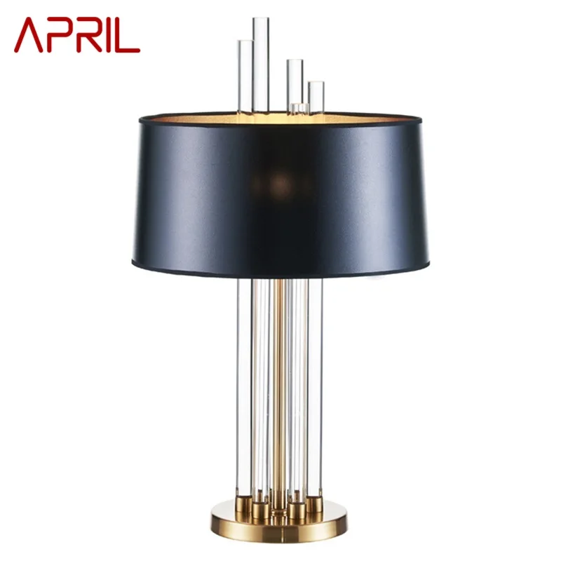 APRIL Modern Creative Table Light Simple Crystal Desk Lamp LED for Home Bedroom Decoration