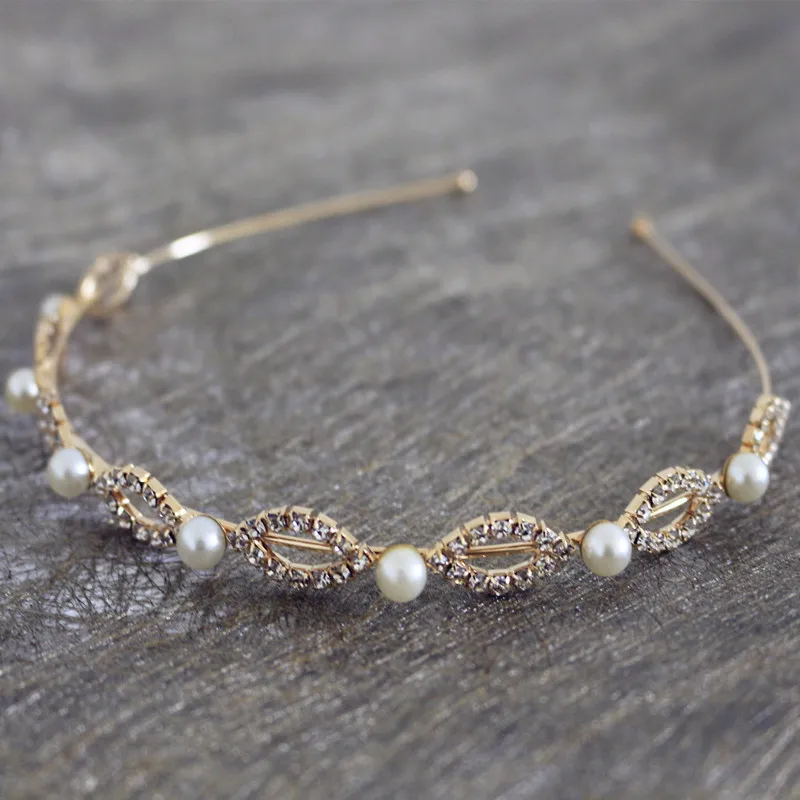 كريستال لؤلؤة عقال حجر الراين تاج الزفاف أنيقة المرأة رباط شعر للعروس حفل زفاف المناسبات الخاصة أنماط متعددة