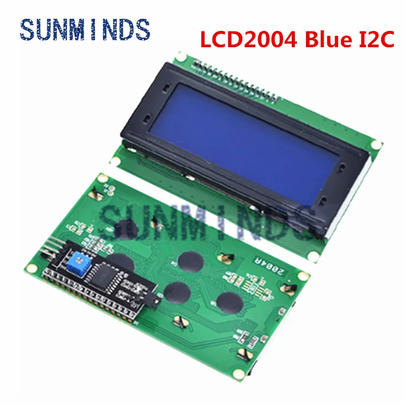 LCD2004+I2C LCD2004 20x4 2004A Blue Green Screen Character LCD IIC Serial Interface Adapter Module for Arduino