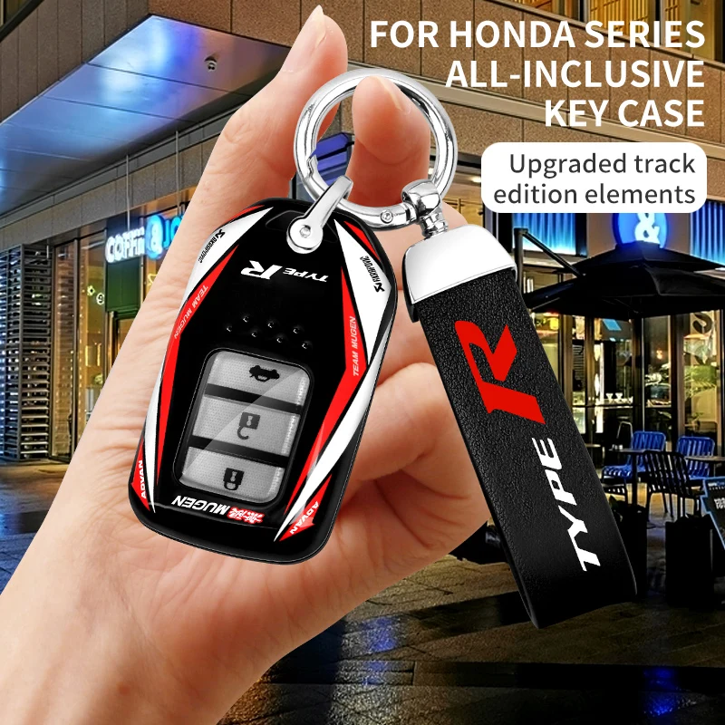 Fashion New ABS+TPU Car Key Cover Case Protect Shell Buckle For Honda Fit Accord CR-V Civic Jade XR-V Crosstour Auto Accessories