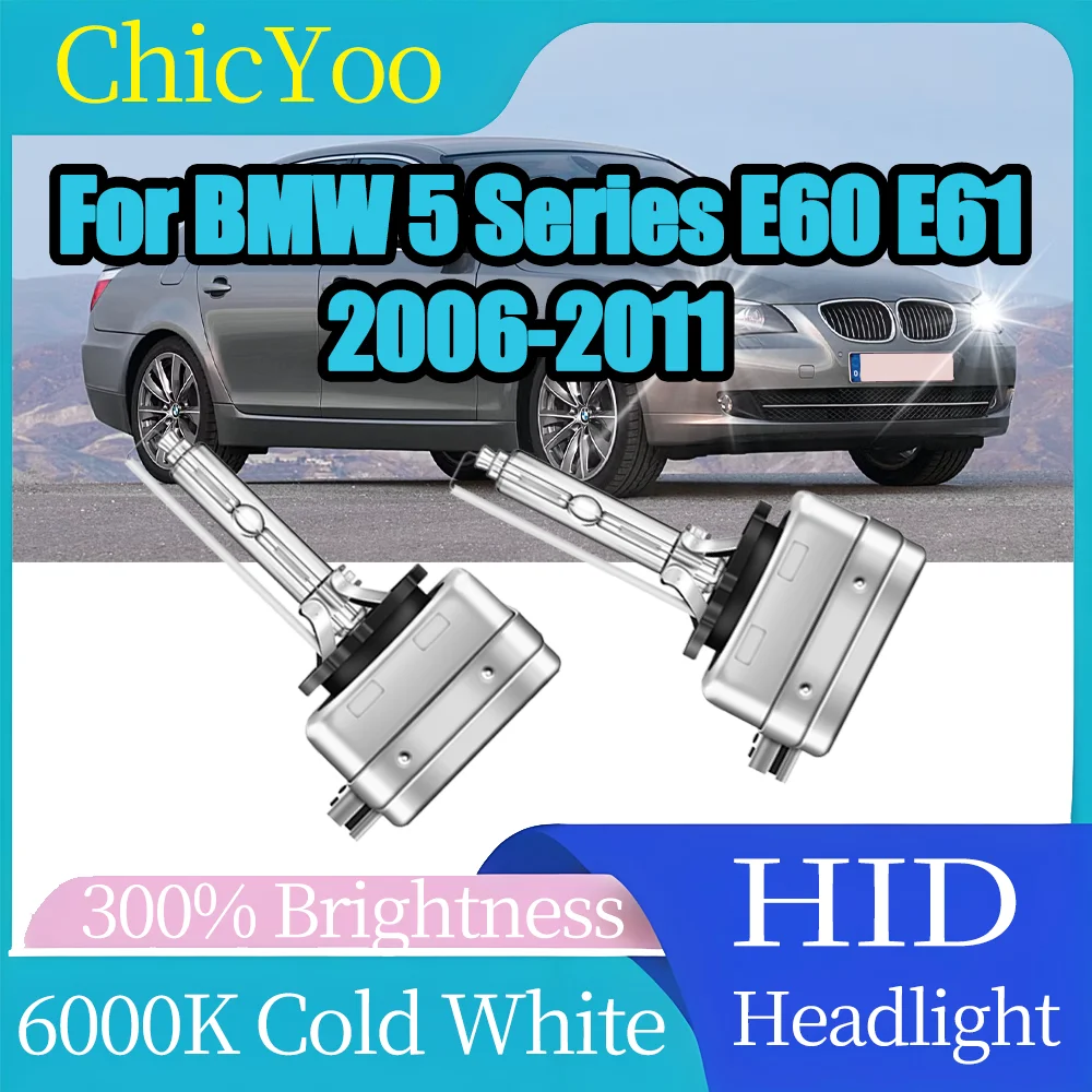 

Ксеноновые лампы D1S для фар, 20000 лм, 6000K, супербелый свет, 12В, для BMW 5 серии E60 E61 2006-2011