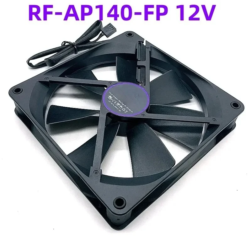 

RF-AP140-FP 12 В 0,35 А 4,2 Вт 1800 об/мин 140*140*25 мм Вентилятор корпуса настольного компьютера Бесшумный 4-проводной ШИМ-регулировка скорости