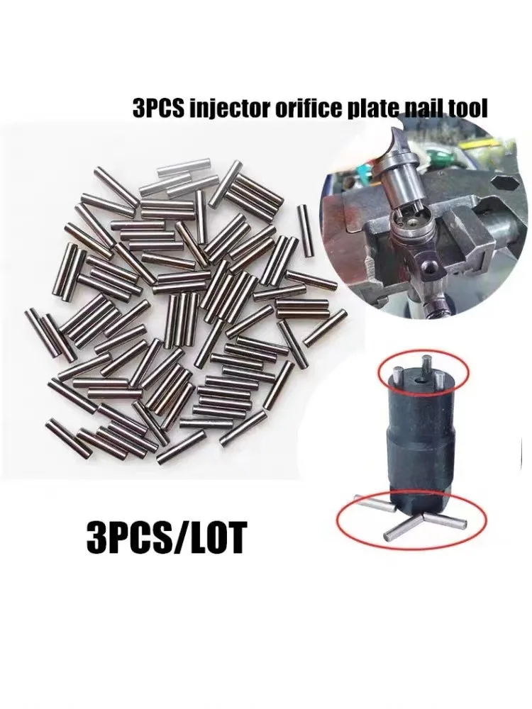 

For Denso Common Rail Injector Orifice Plate Bolt Pin Block 3PCS Nails Strong Steel Durable Not Easy To Break