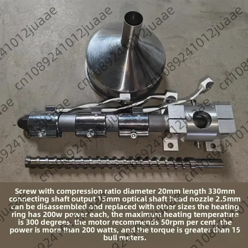 Screw Material Extruder Mini Plastic Injection Molding Machine Small Single Screw Extruder Desktop Type Extruder Materal Tray