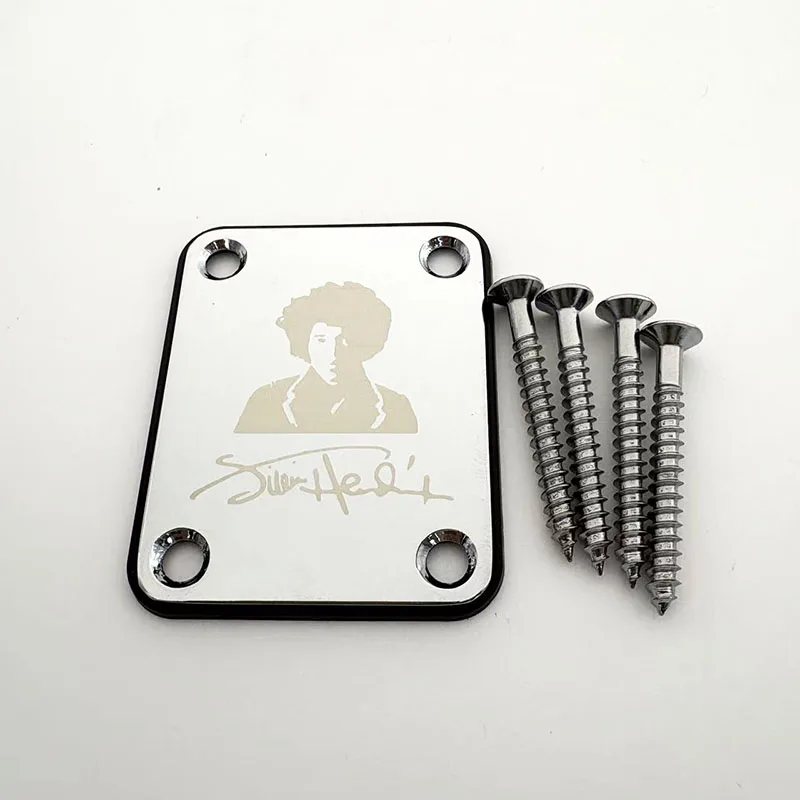 JIMI HENDRIX Signature Edition Neck Plate For Electric Guitar Gold/Silver/Black - view 3