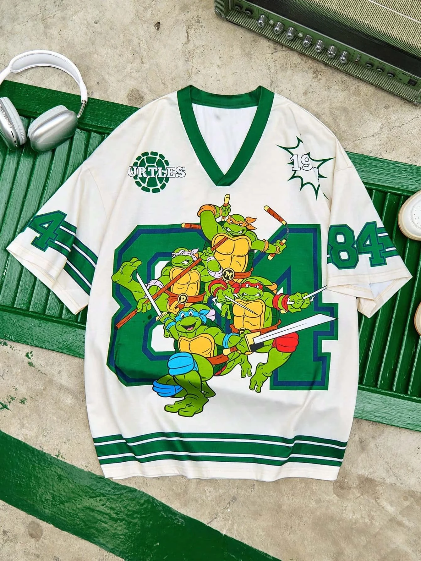 Summer Ninja Turtles Four Brothers Printed Y2K Fashion Quick Drying Casual Sports Men's and Women's Short Sleeved T-shirts