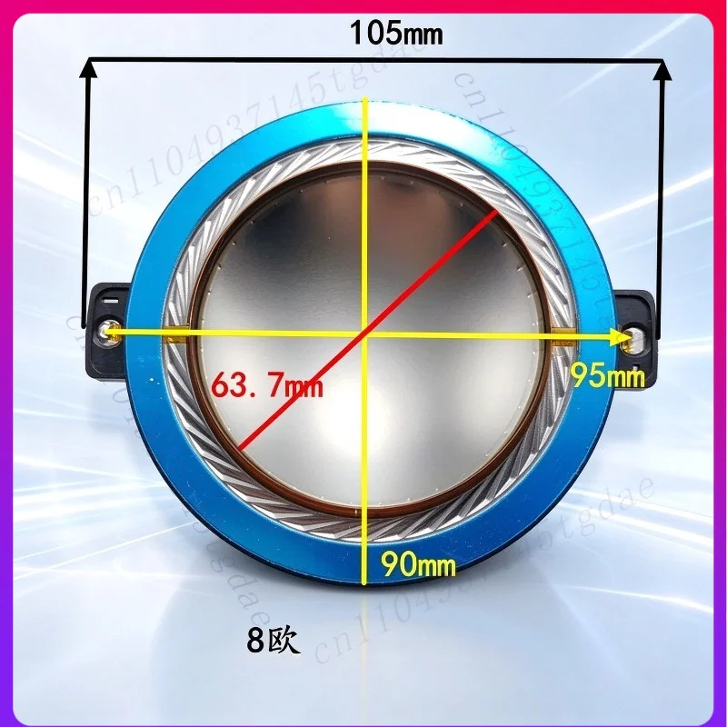 Aluminum for 63.7mm RCF Flat Wire Coaxial Tweeter Voice Coil CD650 ND650 Diaphragm