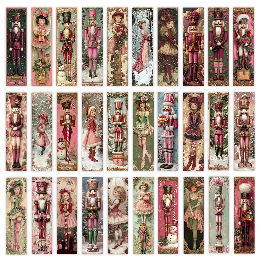 32 قطعة، إشارات مرجعية من خشب الجوز، موسم العودة إلى المدرسة، عيد الميلاد، الهالوين، عيد المعلم، مناسبة للقراء وهدايا عيد الميلاد. #4