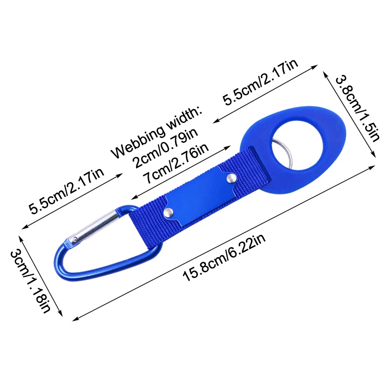 Подвесная Пряжка для чайника, держатель для бутылки с водой на открытом воздухе, резиновые пряжки, фотокрючок для кемпинга, походных принадлежностей