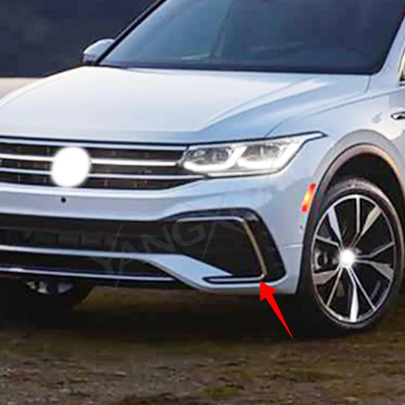 Fog Lamp Frame Daytime Running Lamp Frame For Tiguan R-Line R Line 2022-2024
