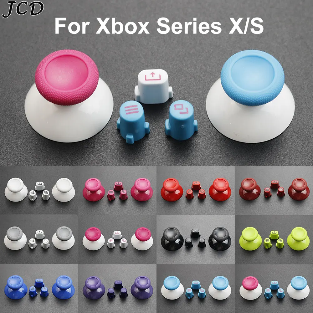 

JCD For Xbox Series S X Controller 3D Analog Original Thumbstick Grip Caps Joysticks Cover View Menu Share Buttons Mod Kit