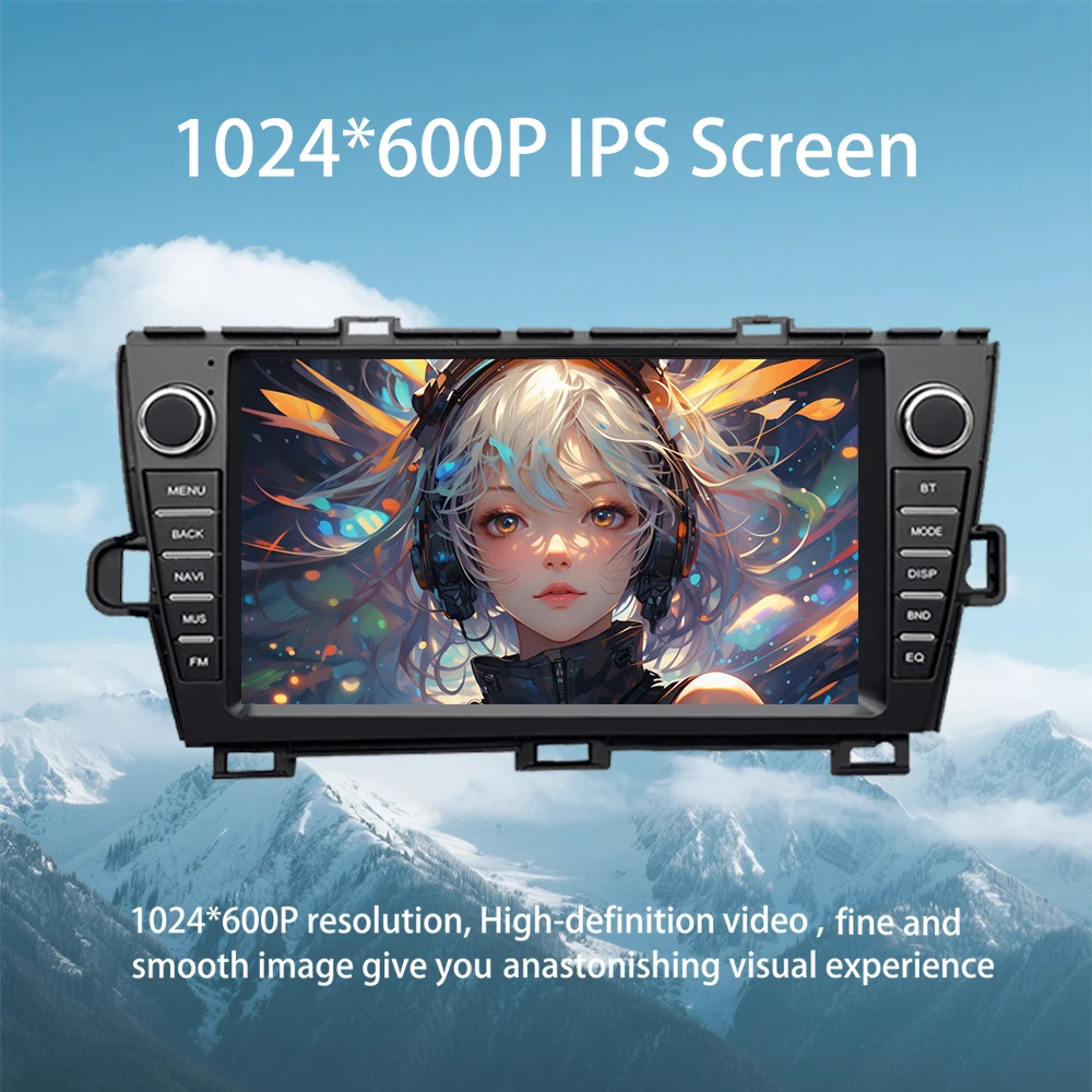 9 بوصة أندرويد 13 لتويوتا بريوس XW30 Autoradio راديو السيارة مشغل ستيريو مع BT الوسائط المتعددة اللاسلكية Carplay GPS