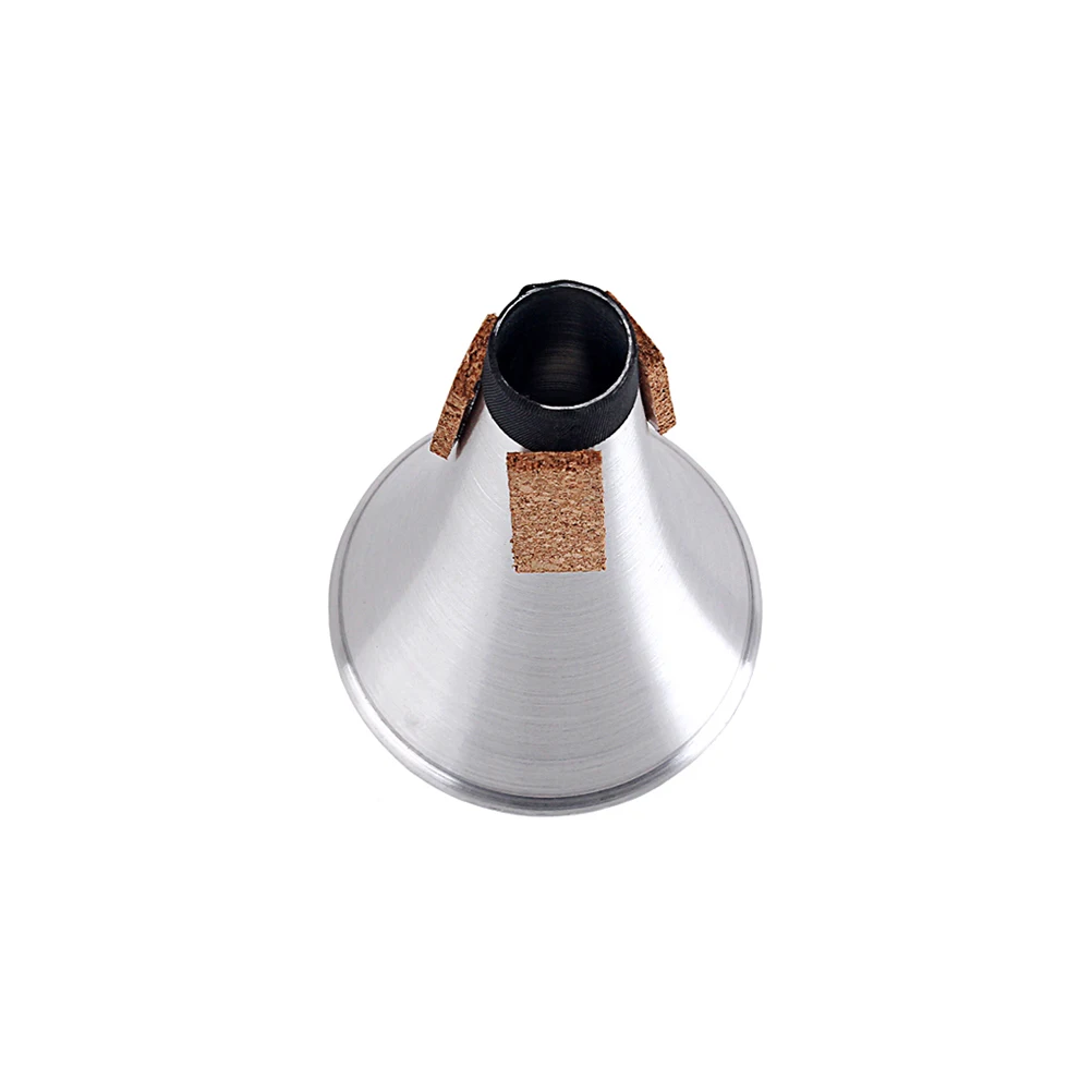 

Trumpet Mute Straight Cup Silencer for Beginner Sound Quality Intonation Excellent Metal Durable Use Soft Cork Brass Instruments