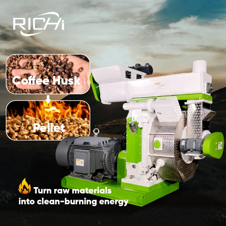 ATV&UTVRICHI Good Quality Coffee Husk Pellet Machine - High Output Biomass Pellet Machine Manufacturers in India