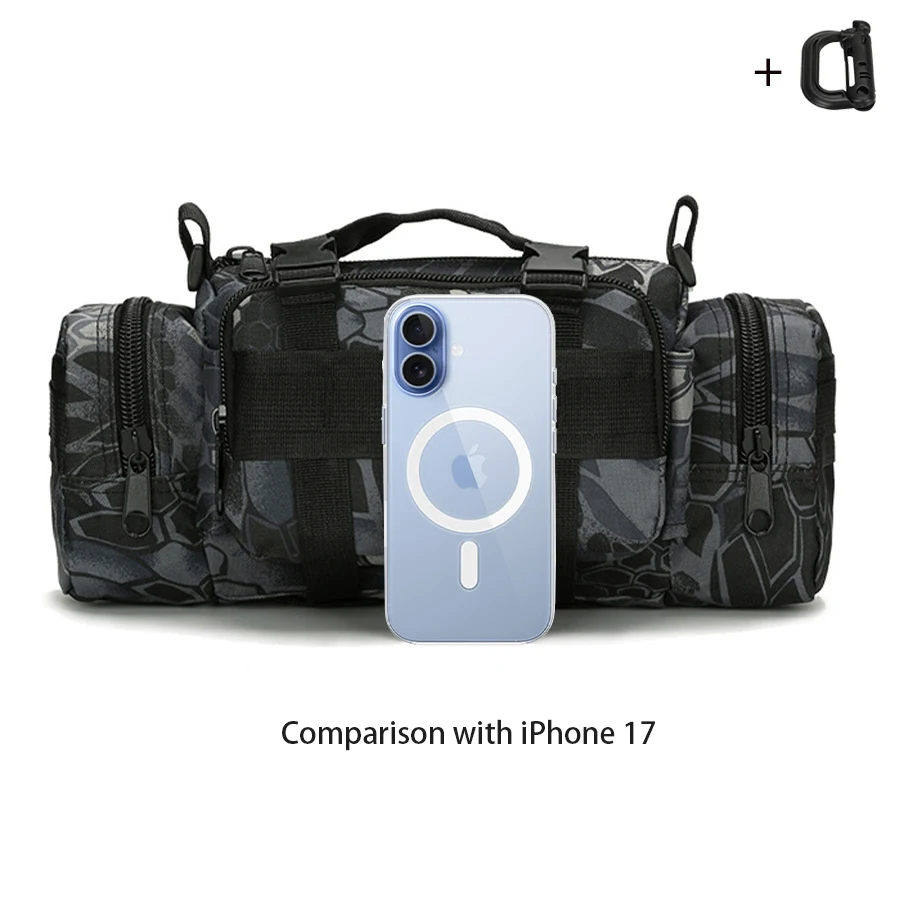 Multifunktionale Outdoor-Sport-Hüfttasche, Tasche für Fotoausrüstung, tragbar und verschleißfest zum Wandern und Radfahren – Detail 5