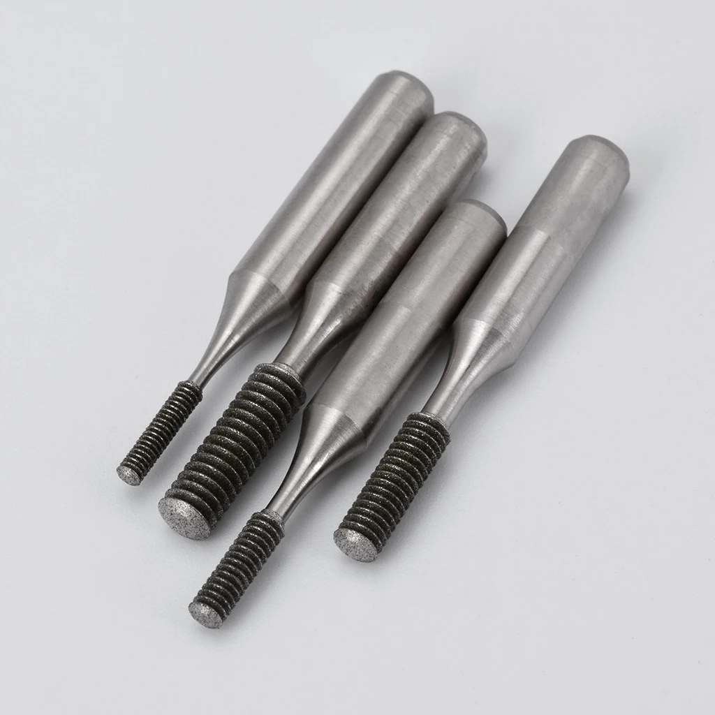 Diamond Thread Tap Cutter 6mm Bearing Steel Shank M2/3/4/5/6/8/10/12 CNC Machining Center For Ceramic, Tungsten Steel, And Glass