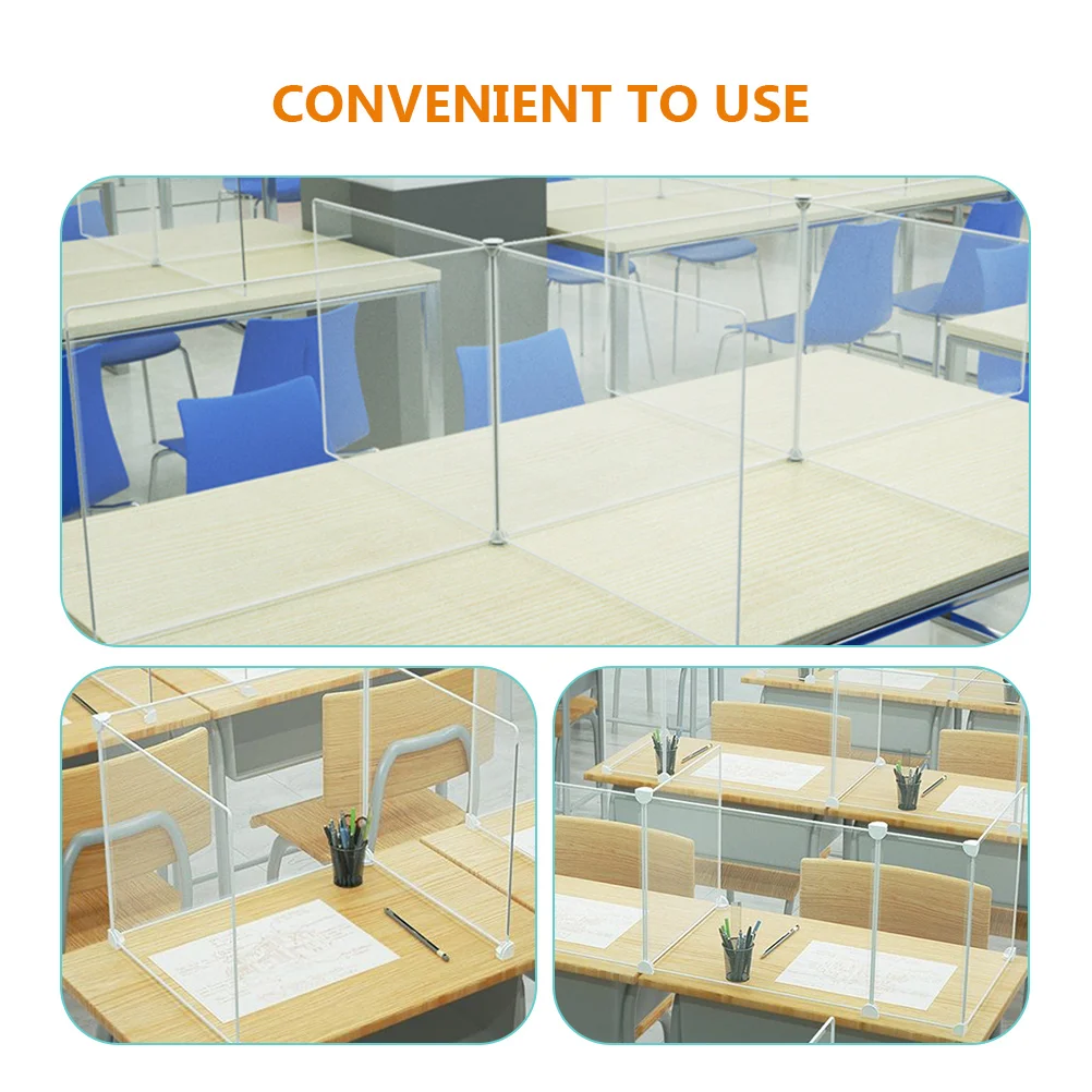 Privacy Student Desks Clear Sneeze Divider Folder Desk Shield Desktop Testing Panel Study Carrel Classroom School