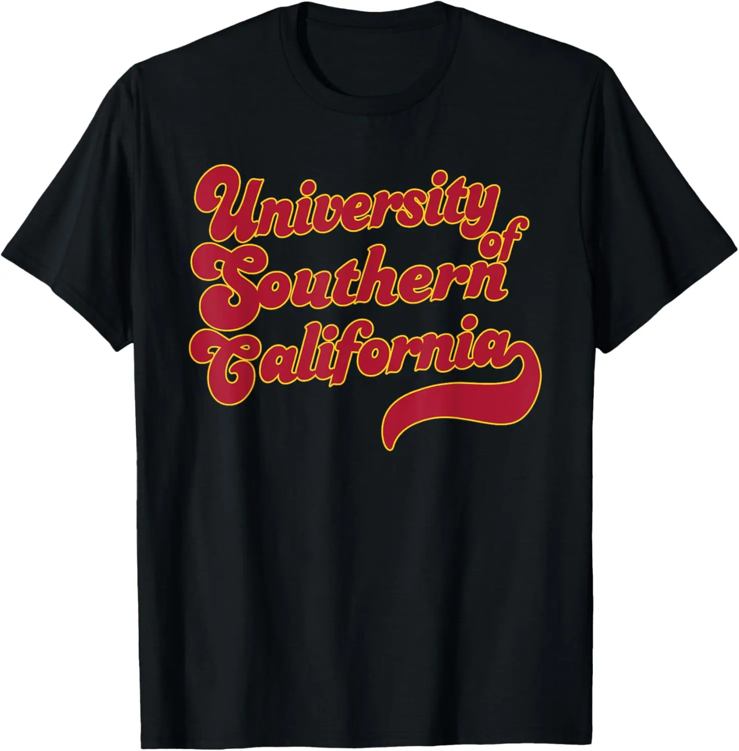 USC Southern Cal Retro Bubble Logo Officially Licensed T-Shirt