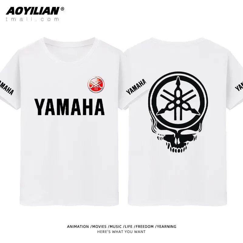 Yamaha Logo Printed T-shirt, Motorcycle Style Men's T-shirt, Motocross Summer Sports Sweat-absorbing T-shirt 2025 image 2